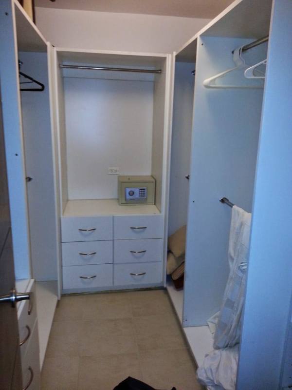 Large walk-in closet with shelving in PH Bayfront Avenida Balboa Panama