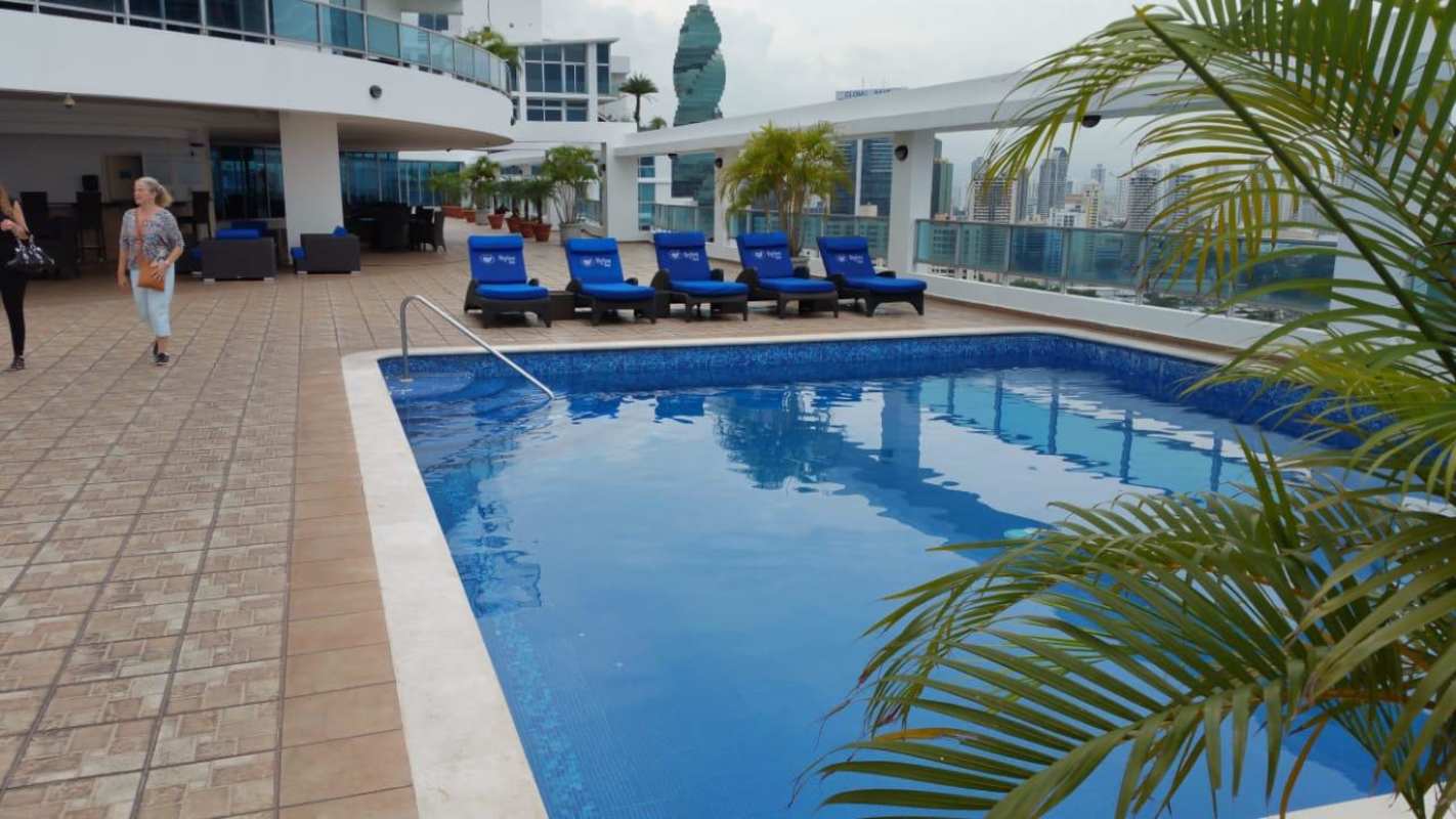 Fitness center with cardio equipment oceanfront views PH Bayfront Panama City