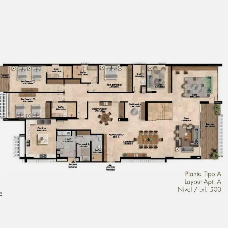 Oceanfront pool deck with sunset sky, lounge areas and palm trees Ocean Reef Panama