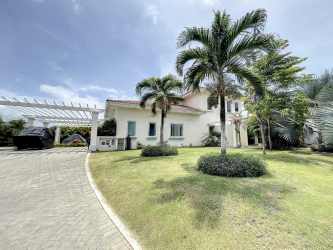 Kids aquatic playground with slides and splash pads overlooking Pacific Ocean PH Casamar