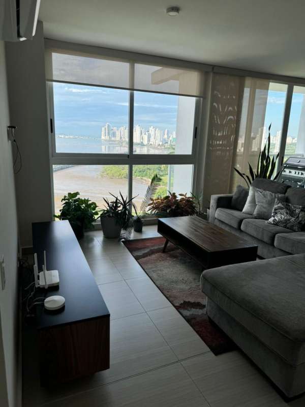 Office room with panoramic ocean and city skyline view PH Costa del Mar Costa del Este Panama