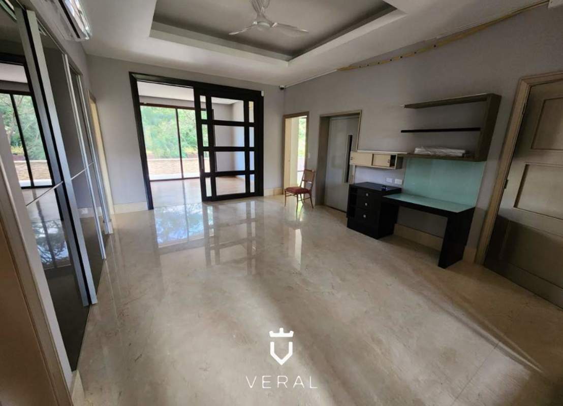 Spacious living room marble floors terrace access Embassy Club Panama City