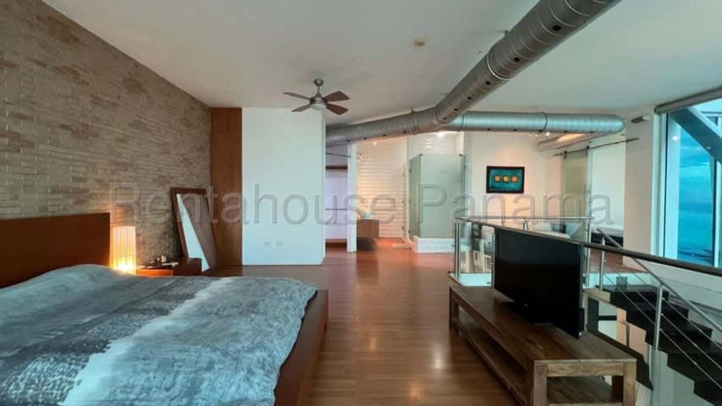 Fully remodeled kitchen with marble counters, stainless steel appliances at PH Loft Four 41 Punta Pacifica