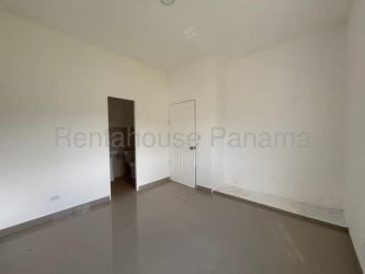 Spacious open concept living dining with tile floors in new house Barrio Fino Colon Panama