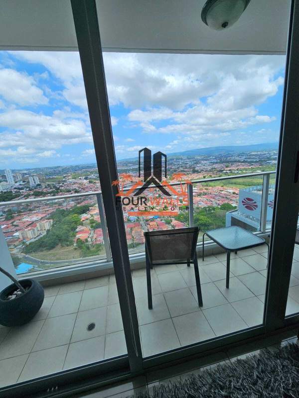 Apartment balcony with panoramic skyline views PH Top Towers Costa del Este Panama