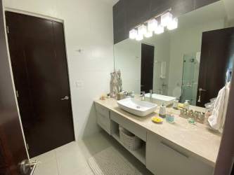 Bright secondary bedroom window view Punta Barco apartment Panama