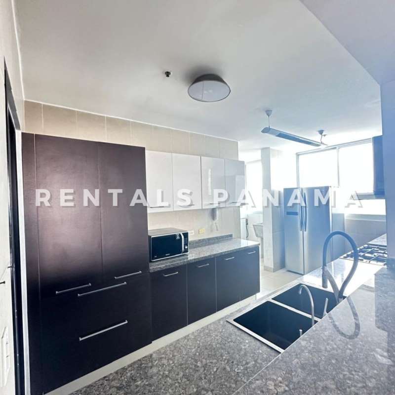 Elegant spacious master bedroom with panoramic window and walk-in closet in PH The Regent