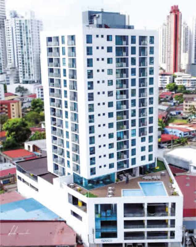 Compact furnished kitchen with appliances in PH Epoca Vía España Panama City