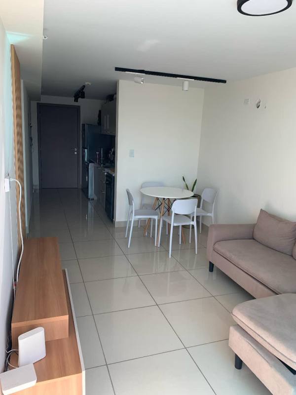 Fully equipped gym with city skyline views inside PH Epoca Panama City