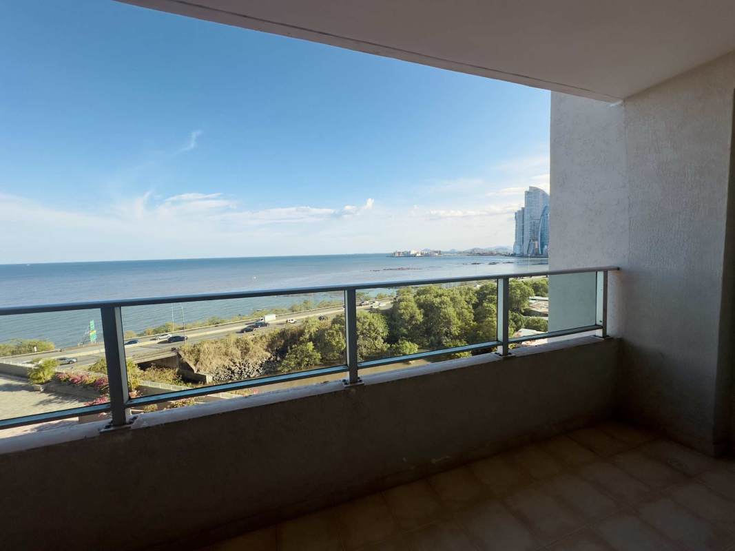 Panoramic oceanfront balcony with skyline and sunset views at PH Terrasol San Francisco