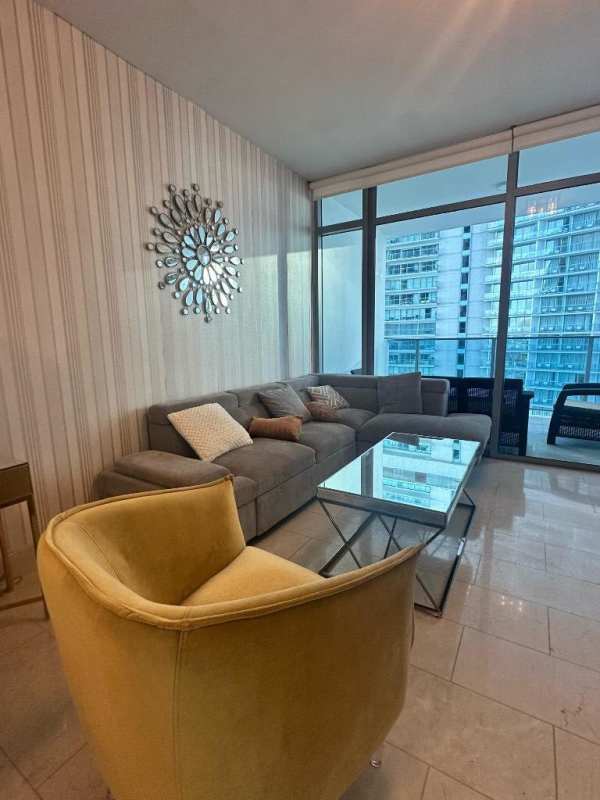 Modern kitchen with granite countertops and stainless appliances PH Grand Tower Punta Pacífica