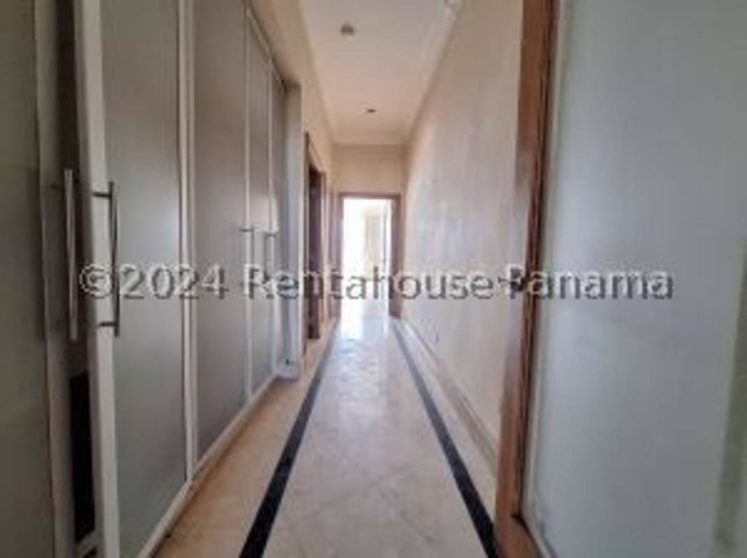 Kitchen with granite countertops and mosaic backsplash in Bella Vista Panama