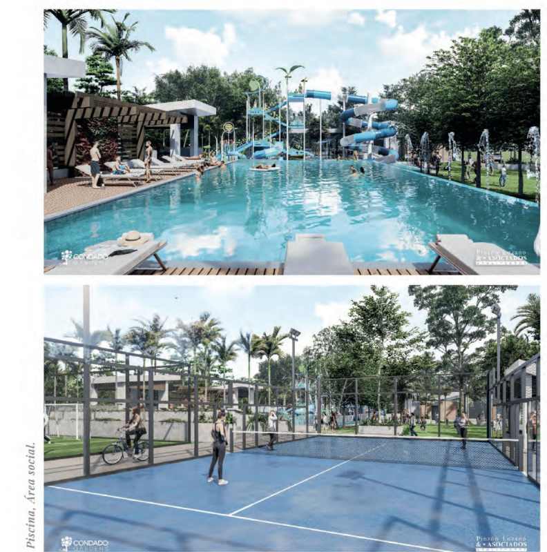 Swimming pool with slides, tennis courts, Condado Gardens Condado del Rey