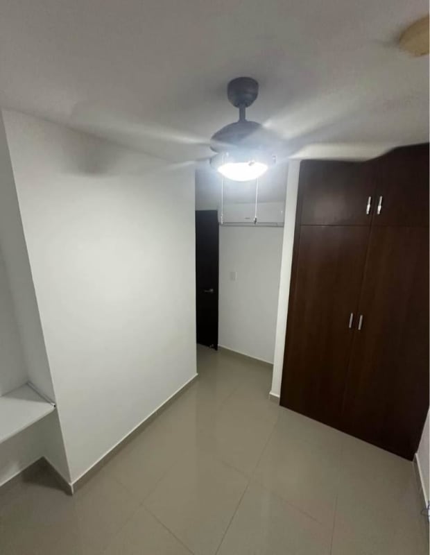 Bathroom with glass enclosed shower and modern sink in PH Vista Tower Panama City