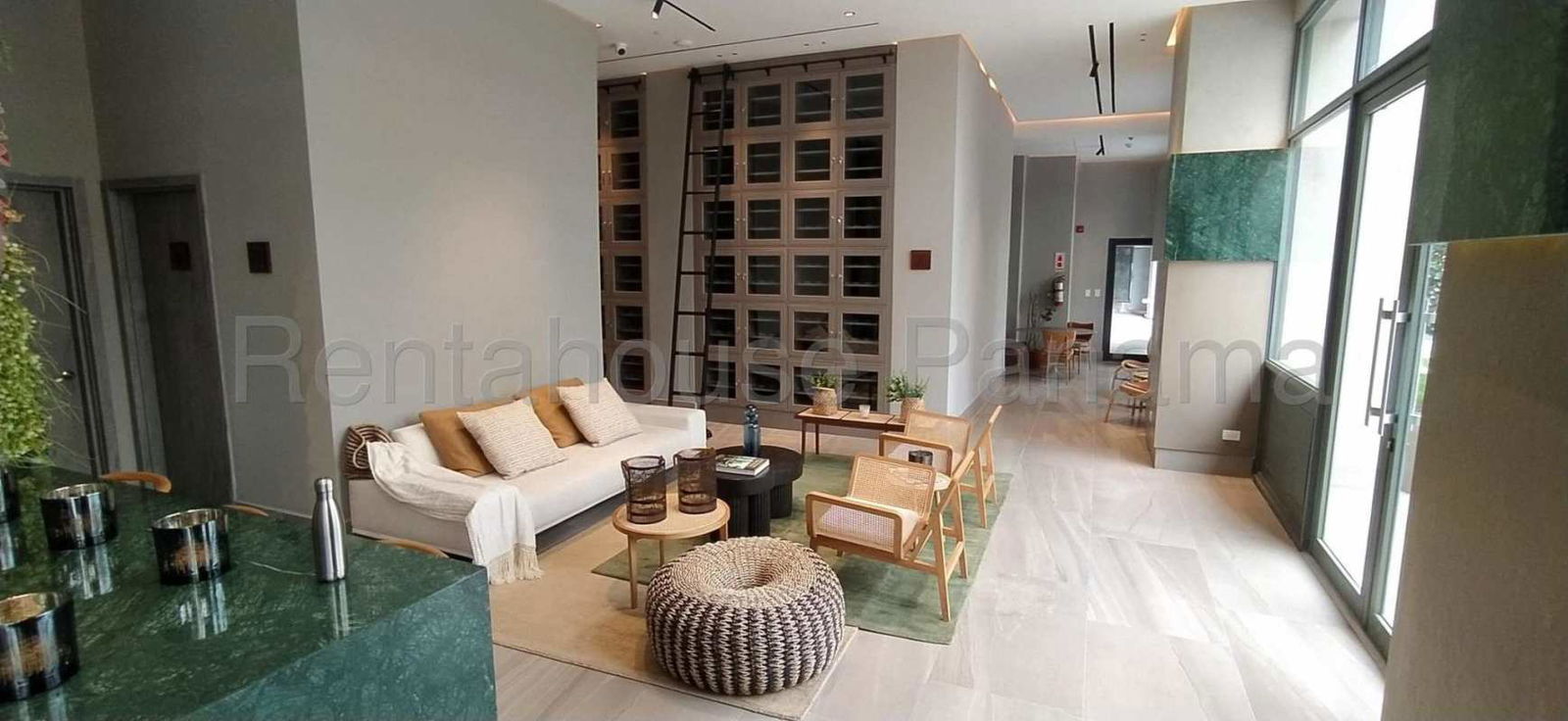 Modern open kitchen design in PH Ocean House Santa Maria Panama with stainless steel appliances