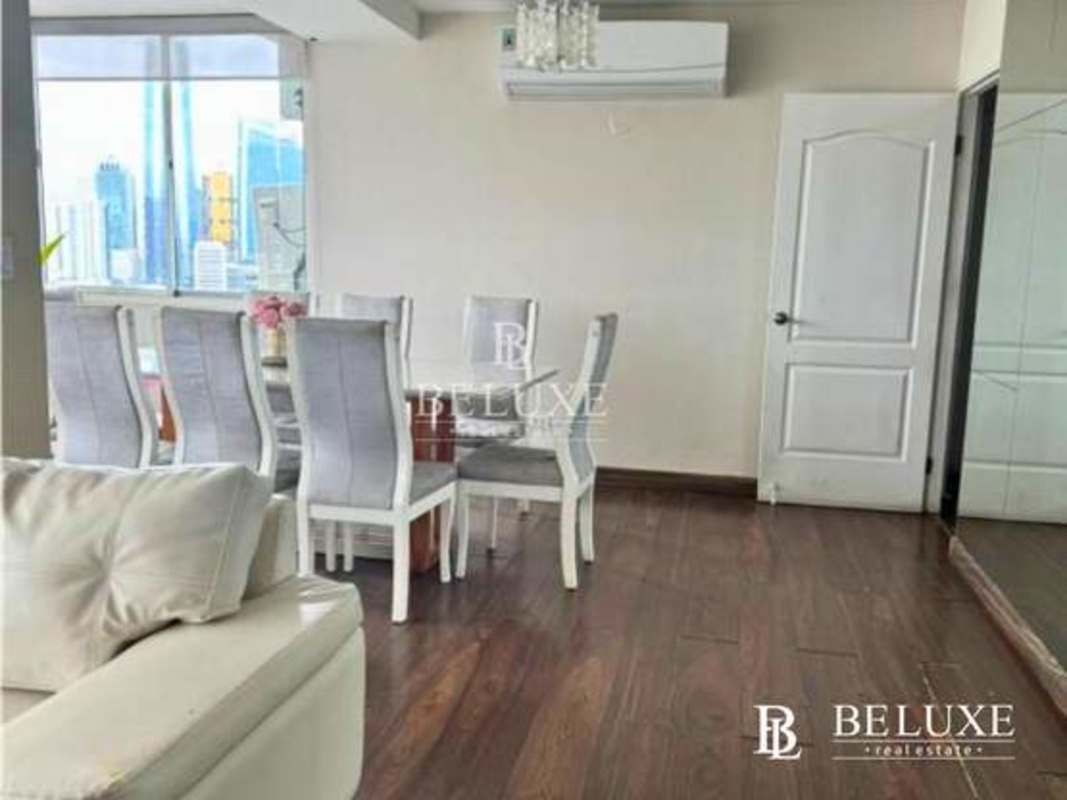 Equipped kitchen with granite counters and stainless appliances PH Plaza Paitilla Panama