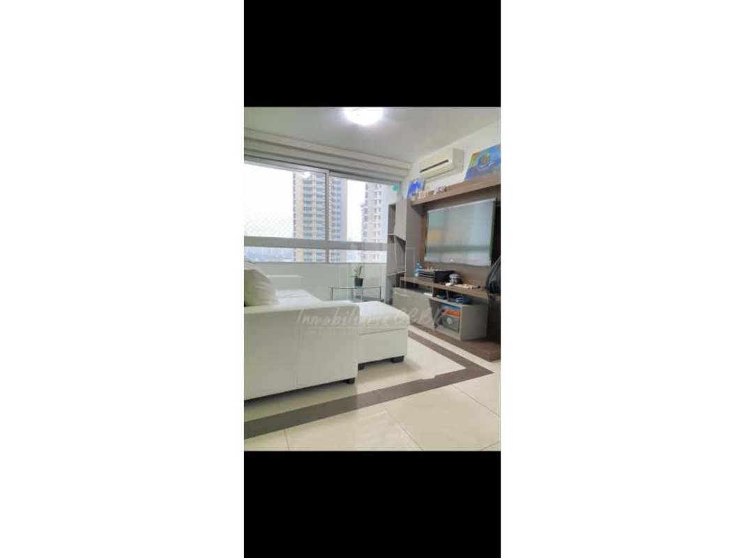 Large balcony with panoramic ocean view and seating PH TerraWin apartment Panama