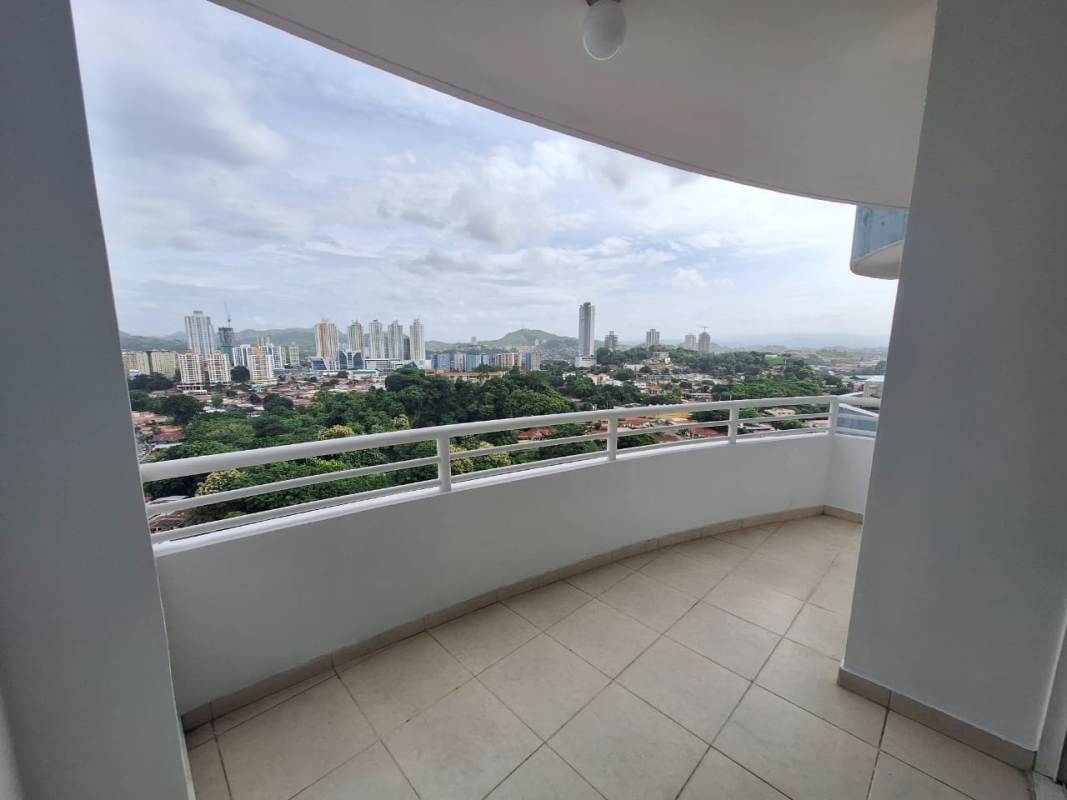 Bedroom with built-in closet, AC, ceiling fan, large window in PH Betania Tower