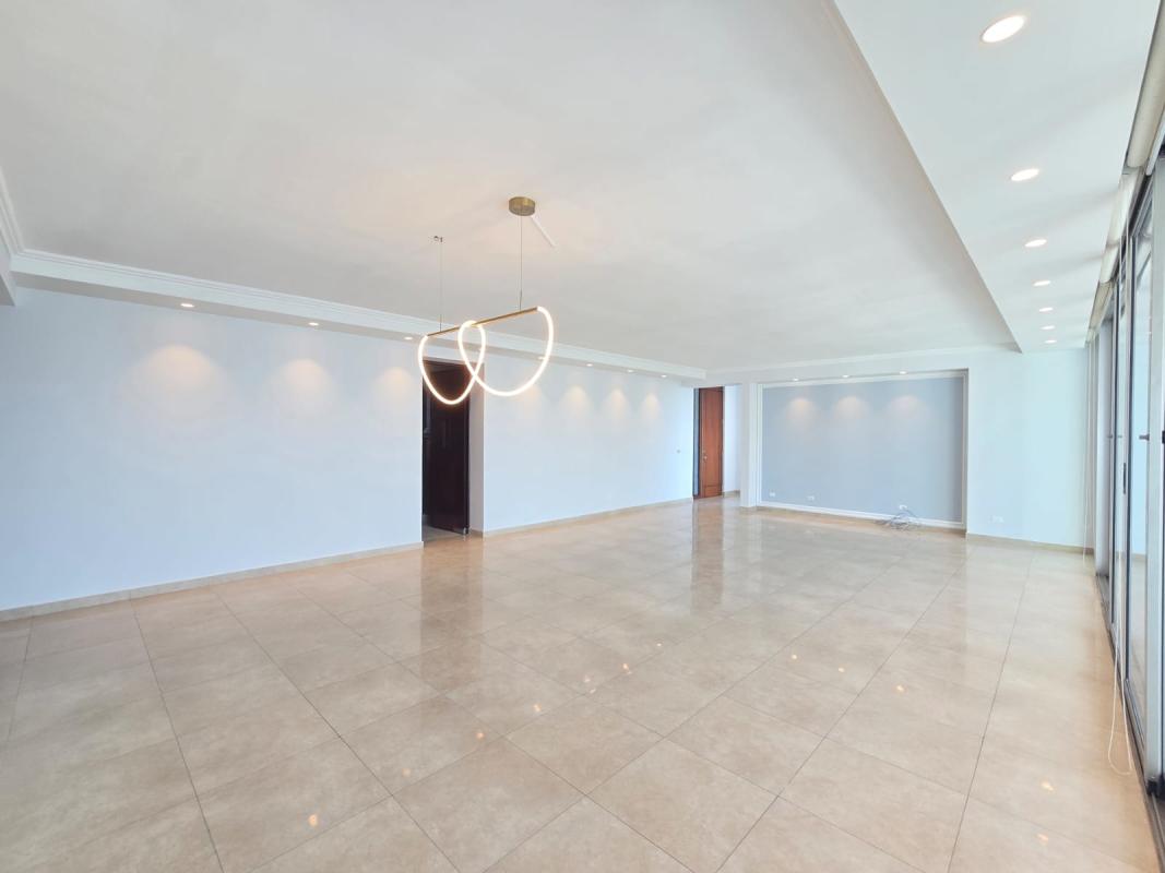 Spacious kitchen with granite countertops wooden cabinetry stainless appliances luxury condo PH Aqualina Panama City