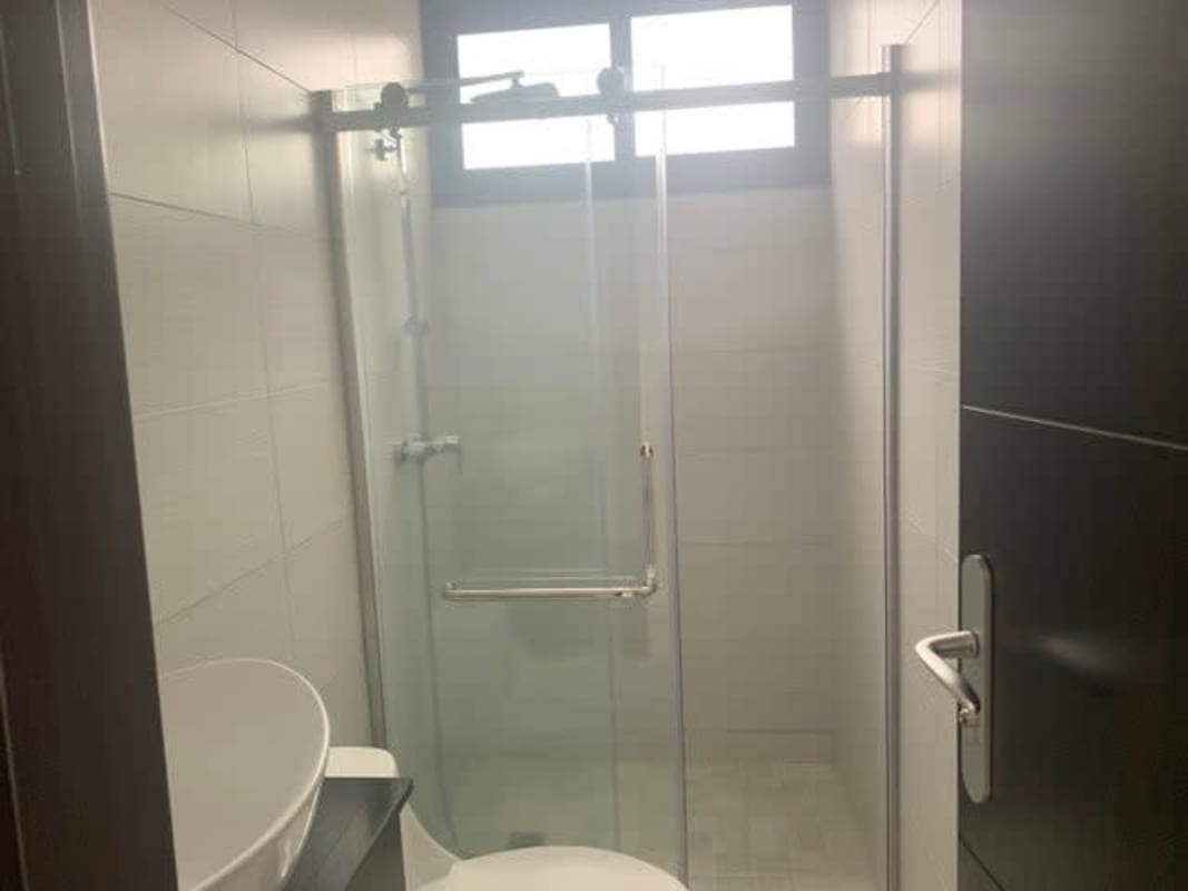 Balcony with panoramic city views connected to living area in PH Carreras Panama City