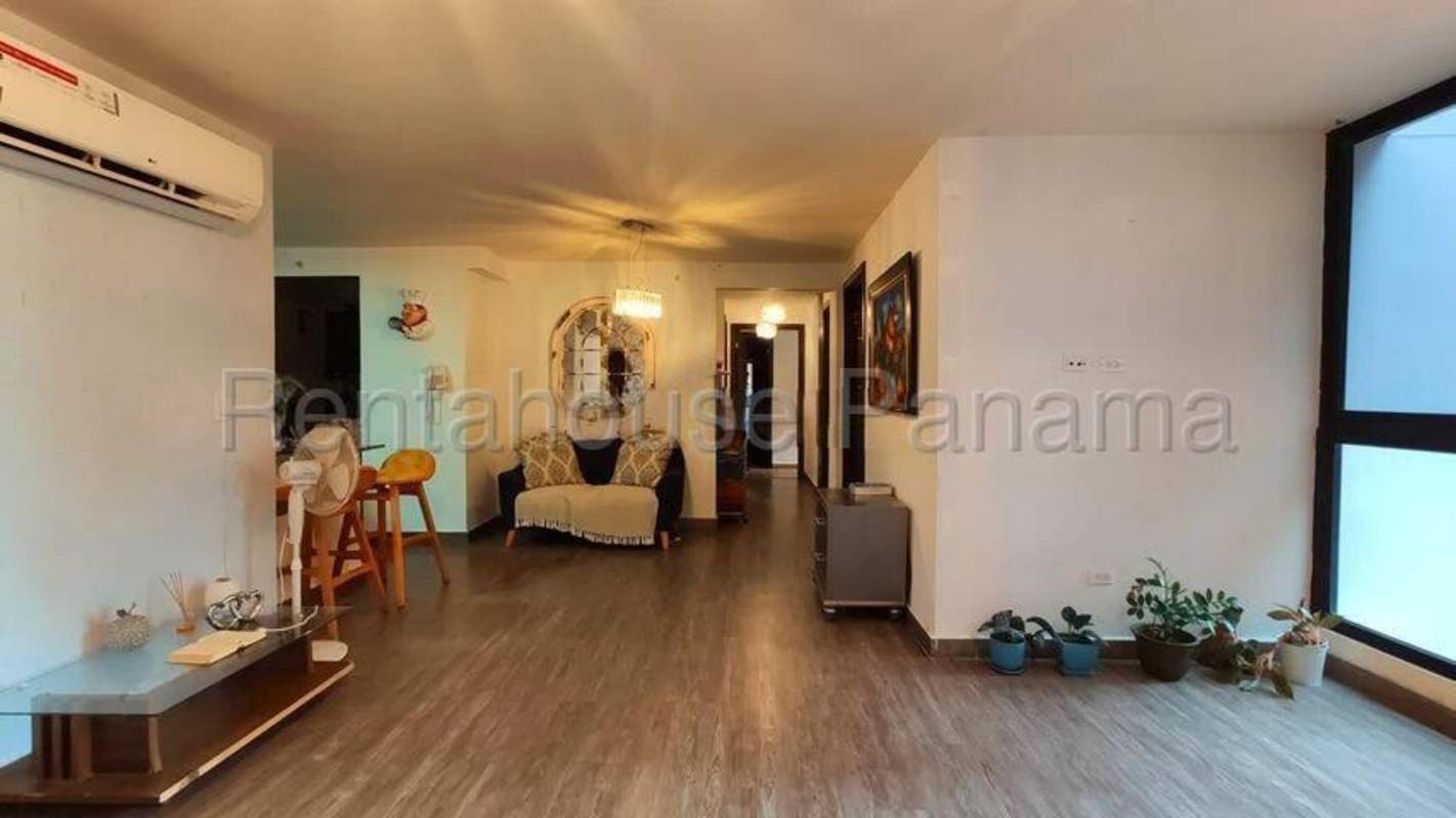 Spacious living and dining area with floor to ceiling window PH Portofino Betania Panama