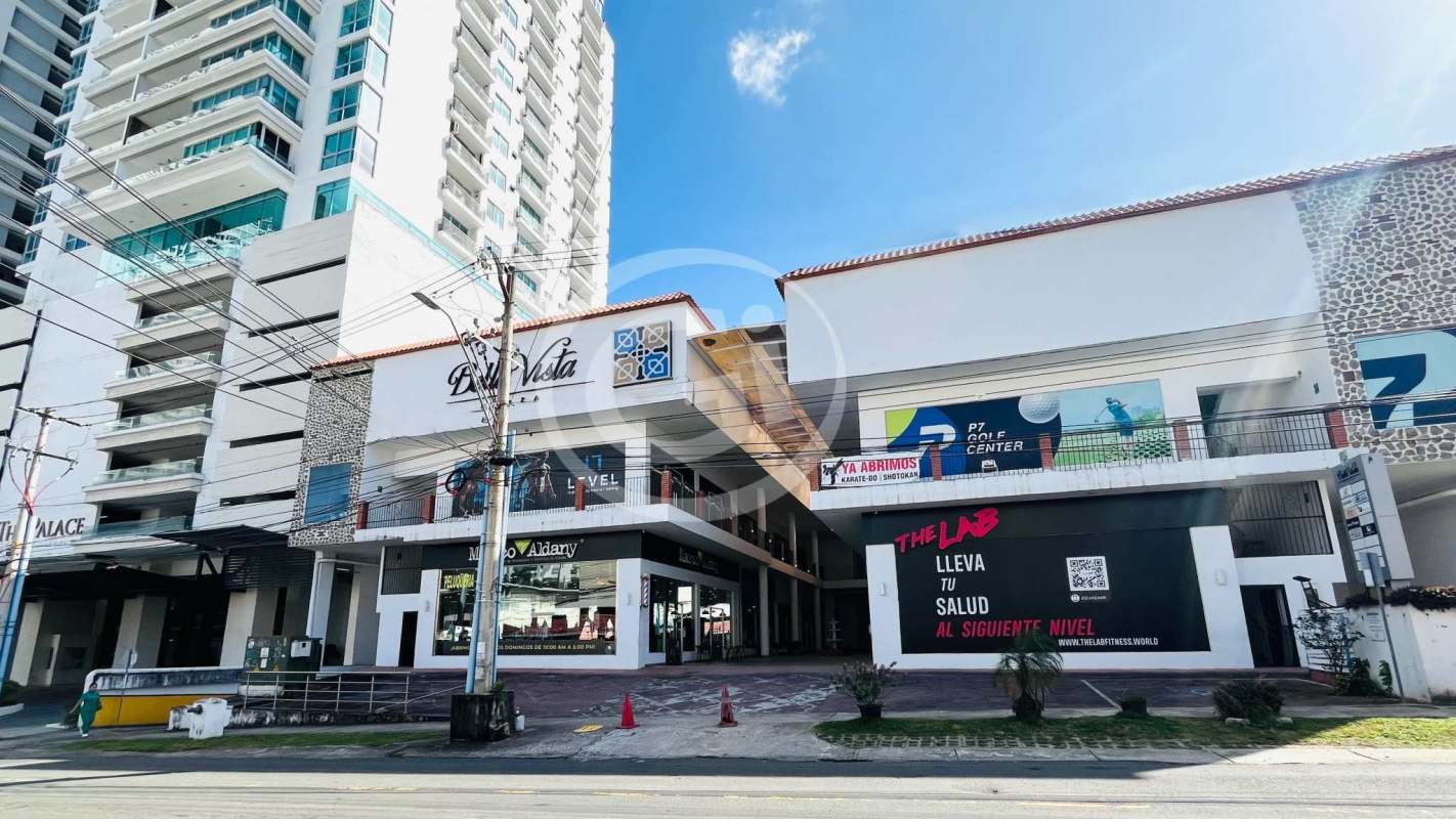 Unfinished 149m2 retail or office unit for lease in upscale Bella Vista Plaza Panama