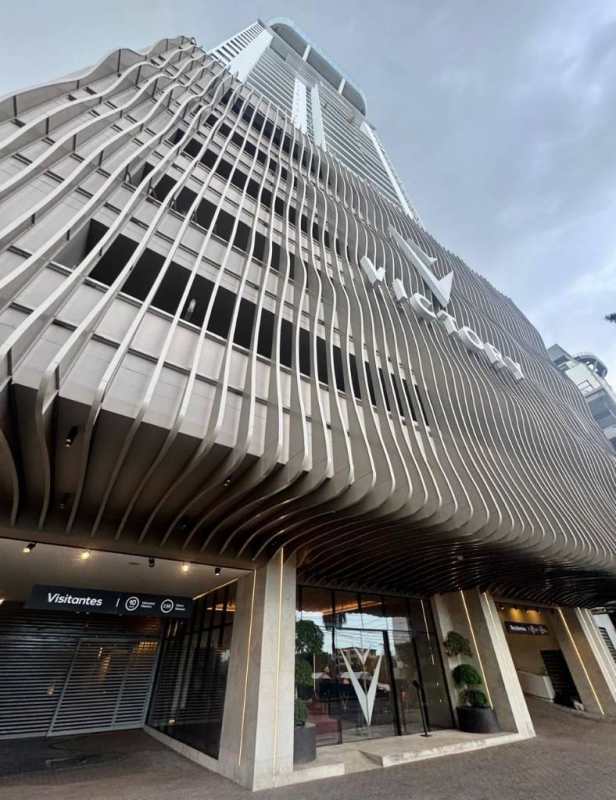 Entrance and Design of Victory Wellness Tower at Coco del Mar Panama City