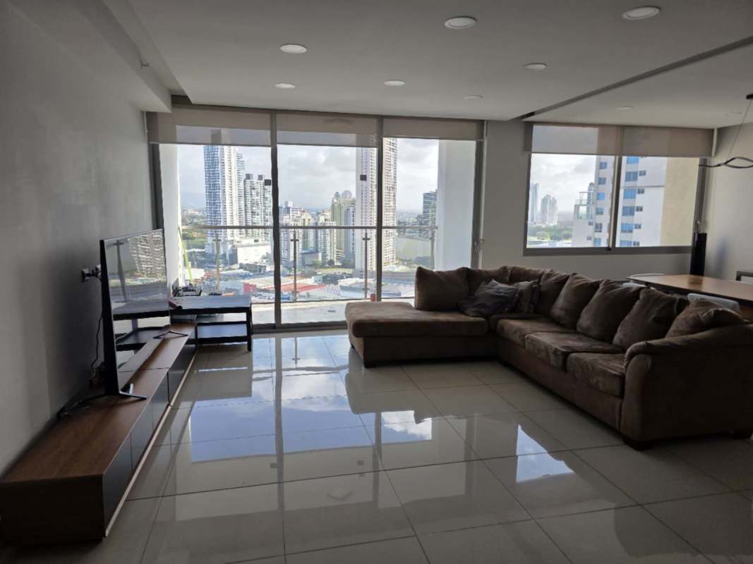 Open granite kitchen with appliances in PH Bali Costa del Este Panama City