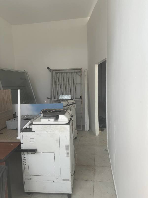 Interior storage and warehouse area inside commercial rental unit Mystic Park Plaza