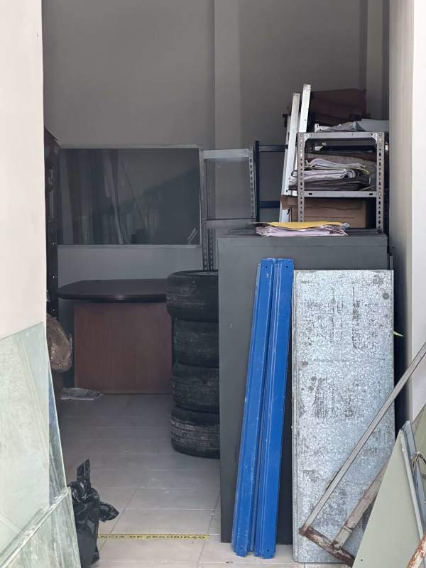 Commercial unit storage room interior with shelving Mystic Park Juan Diaz Panama