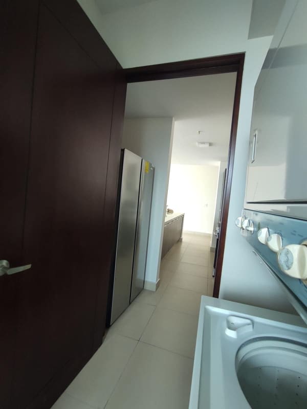 Modern living room with panoramic ocean and city skyline view Punta Pacifica Oceanaire for sale