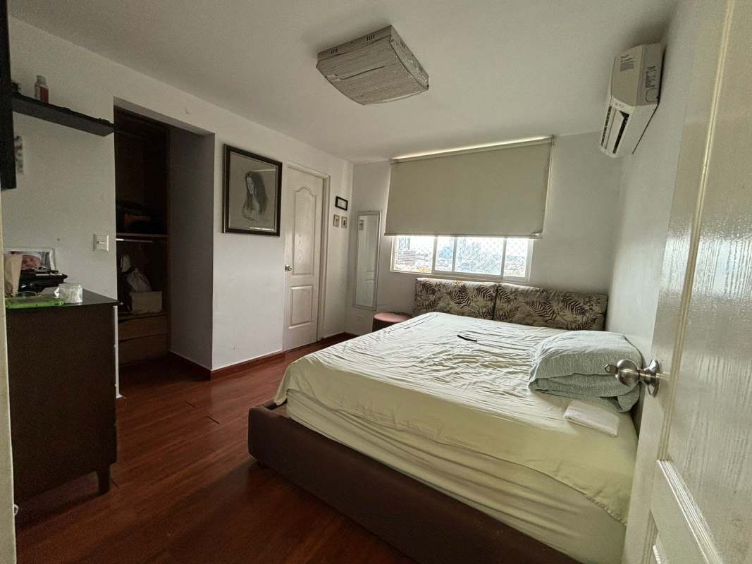 Cozy bedroom with closet in apartment for sale PH El Marquez Panama City