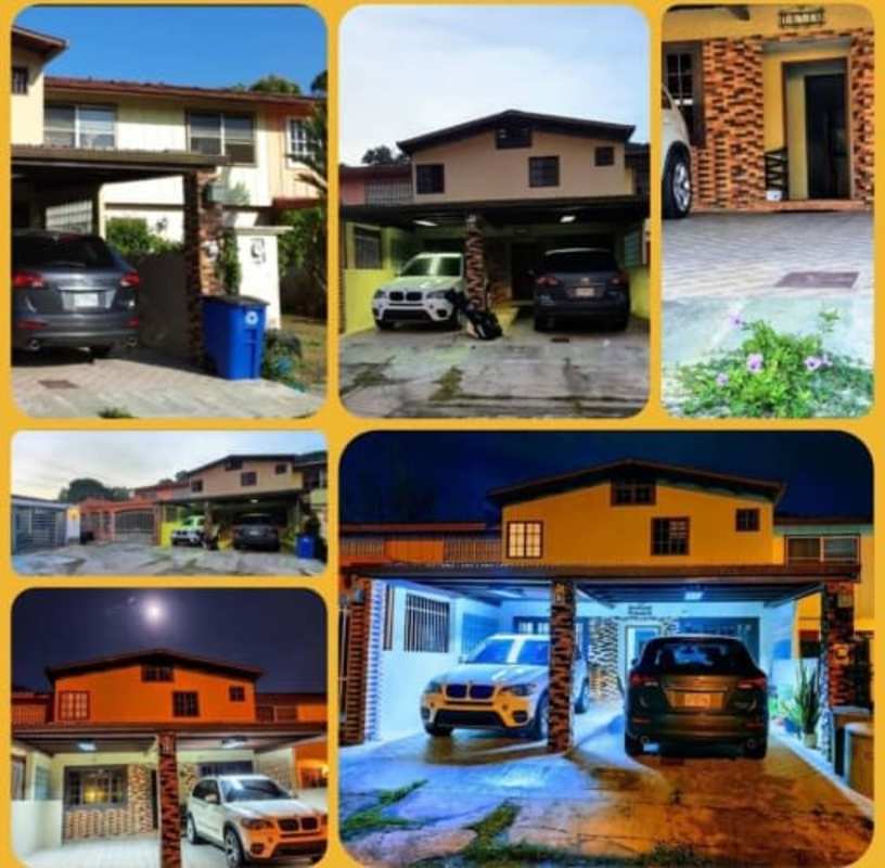 Two-story house with covered carport in gated Clayton neighborhood Panama City