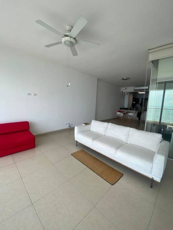 Elegant bathroom with freestanding tub, dual sink vanity in PH Rivage Panama