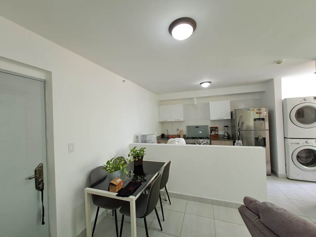 Bedroom with closet, AC and blackout curtains PH Carrasquilla Tower San Francisco Panama Rental