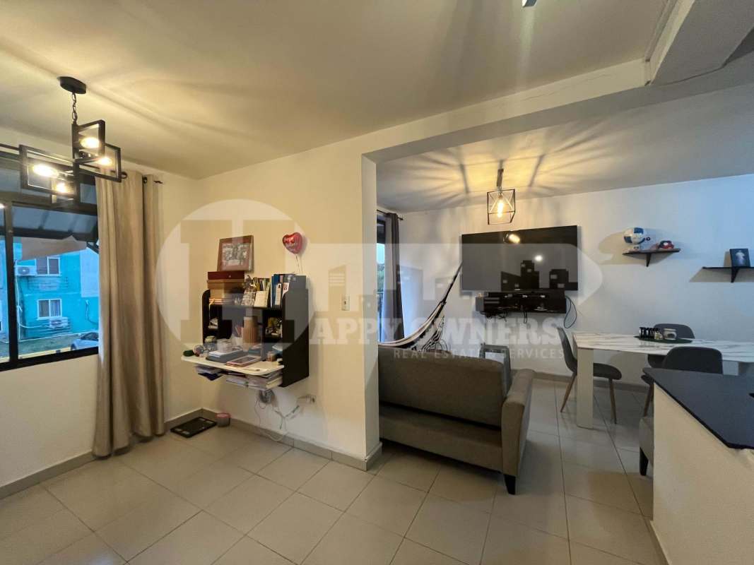 Bright open living dining balcony view apartment PH Villa Natura Panama