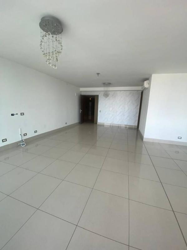 Master bedroom with large window, built-in closet ocean view in PH Bali Costa del Este Panama