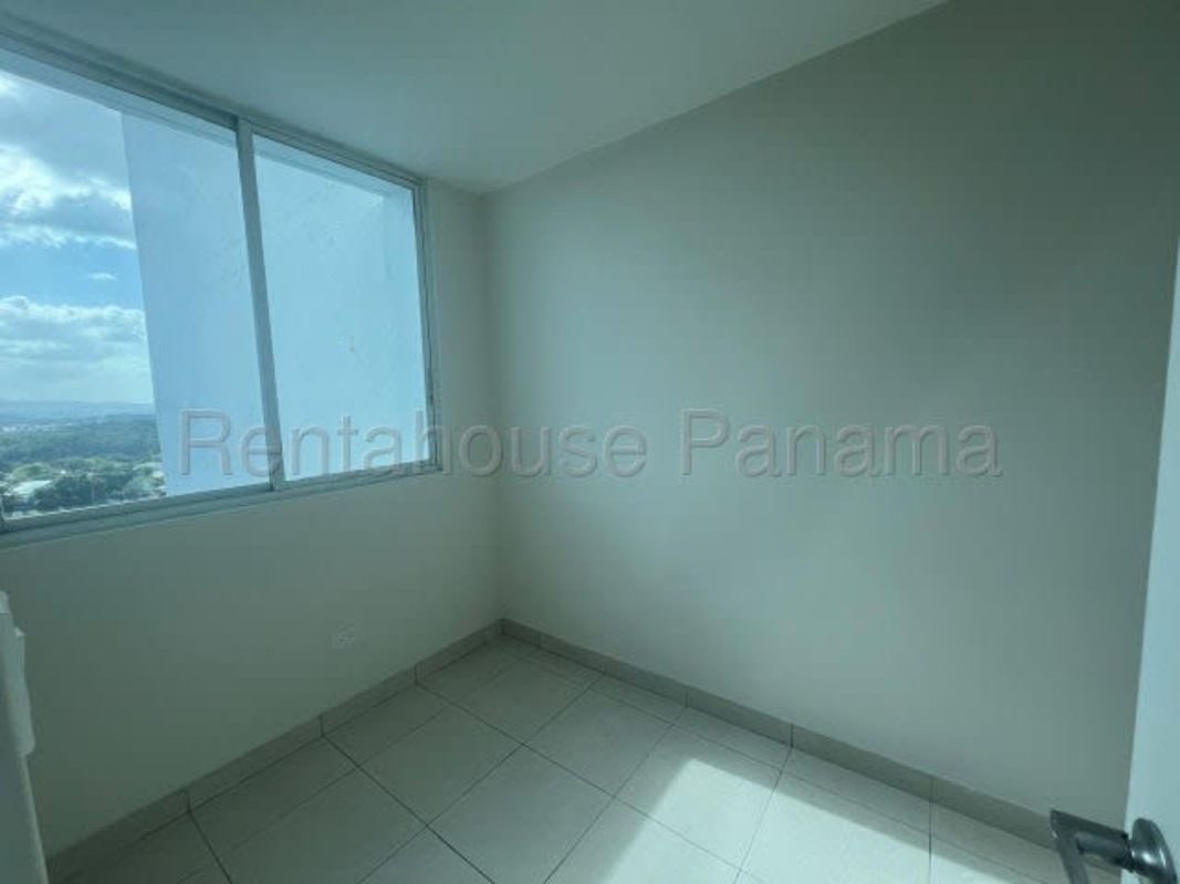 Bathroom with glass enclosure, marble tiles, modern fixtures in PH El Cangrejo Panama City