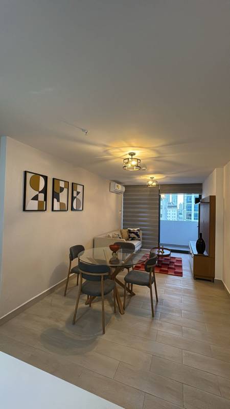 Second bedroom fully furnished with air conditioning PH Sky 66 Panama City apartment