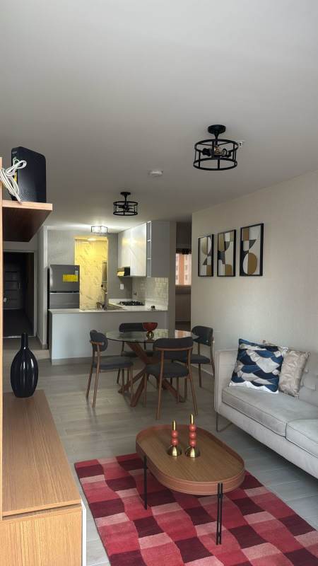 Open kitchen with granite counters and appliances in PH Sky 66 San Francisco Panama for rent