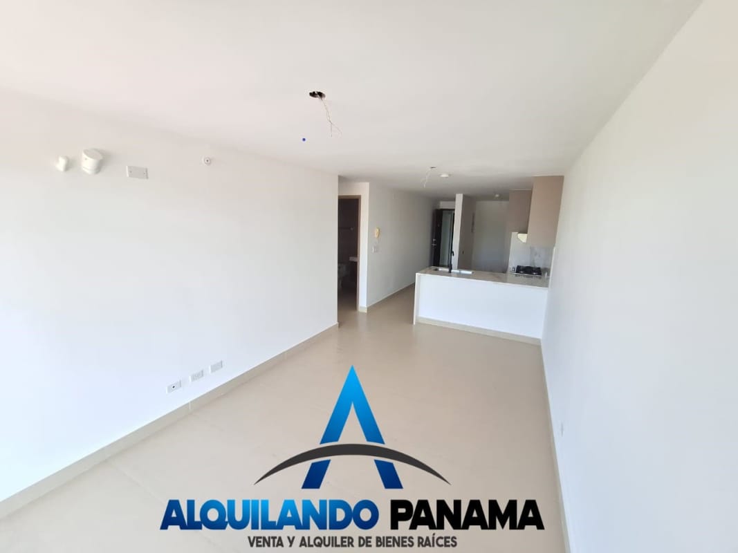 Partial equipped kitchen with marble countertop built-in stove in PH Spotlight Tower