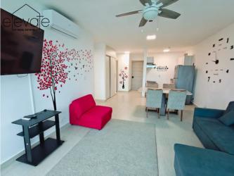 Second bedroom with twin beds, built-in closet, AC, PH Coral Park Playa Blanca Panama