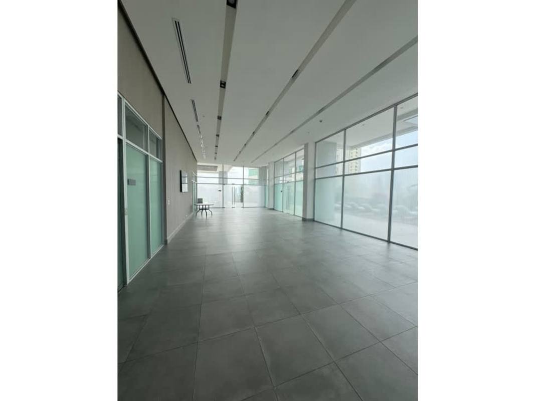 Children's playground with swings and slides on terrace PH Quadrat Panama City