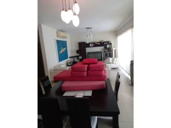 Bright modern kitchen with stone breakfast bar and appliances PH Bijao Residences Panama