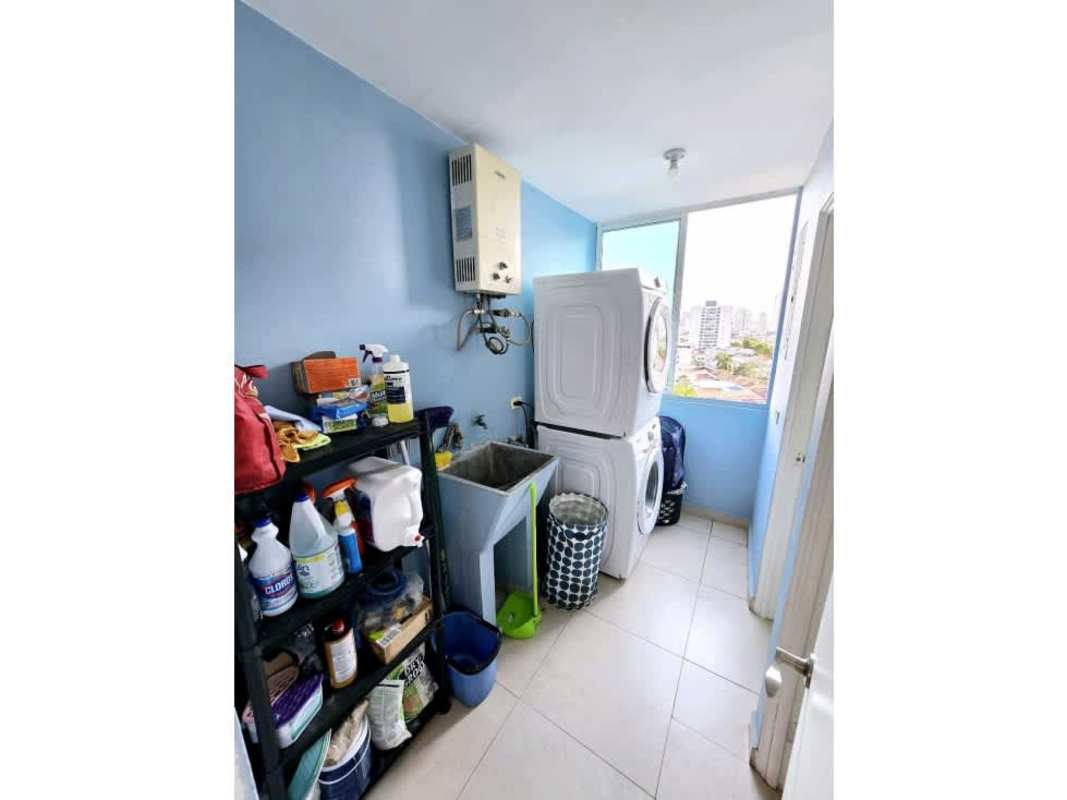 Contemporary tiled bathroom with walk-in shower PH Parklane Tower Panama City