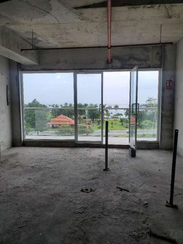 Modern glass facade unfinished retail for rent at The Sands Mall Panama City