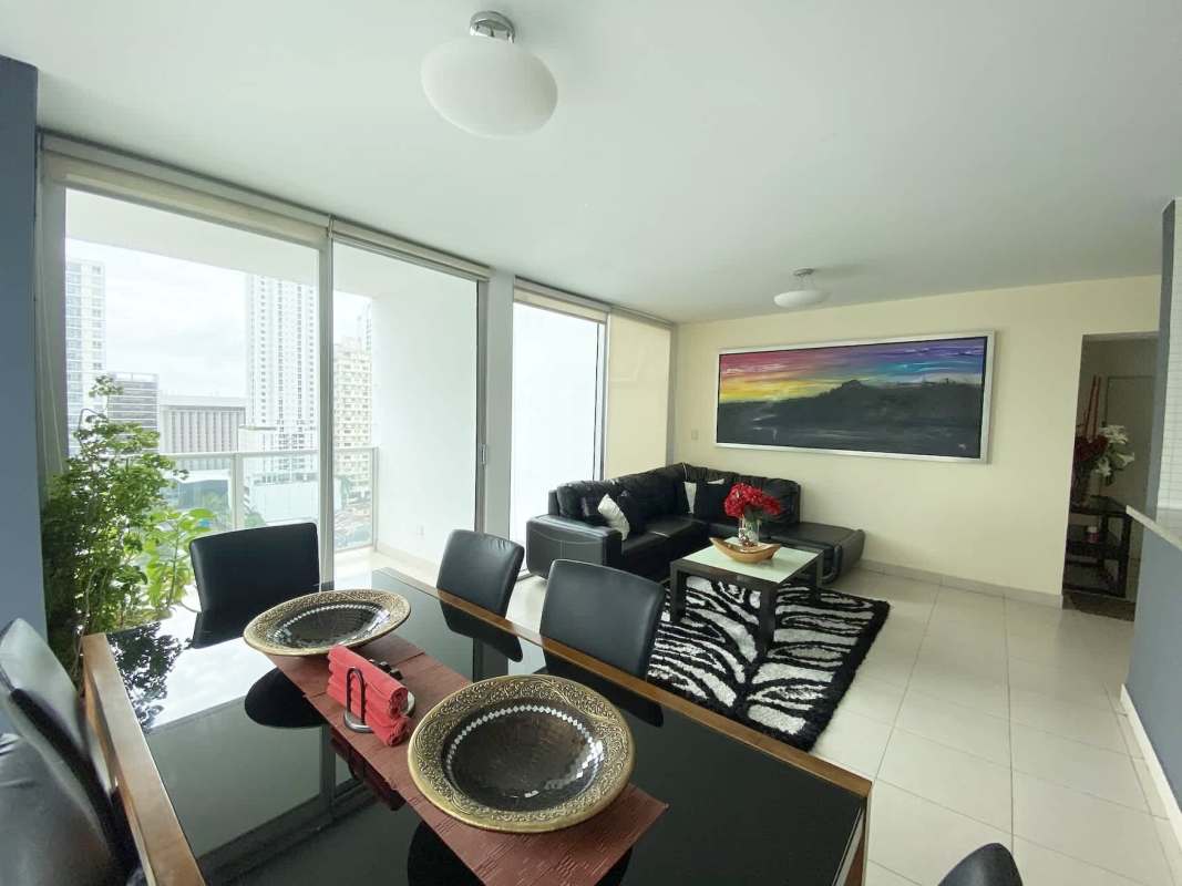 Bedroom with windows and built-in closet PH Tao San Francisco furnished apartment