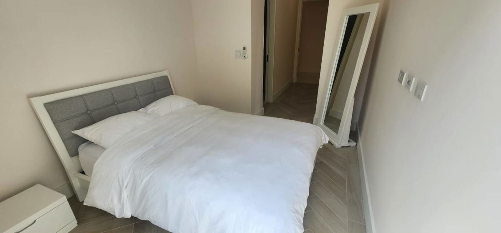 Fully equipped modern kitchen with glossy cabinets Beach Club Residences Panama