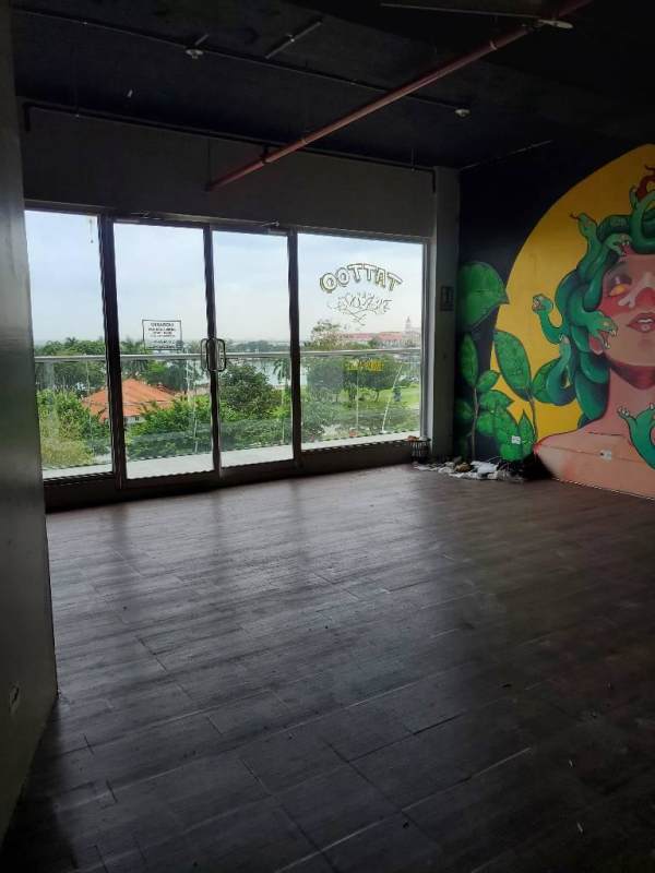 Modern tower with shopping center at Avenida Balboa facing the ocean Panama City