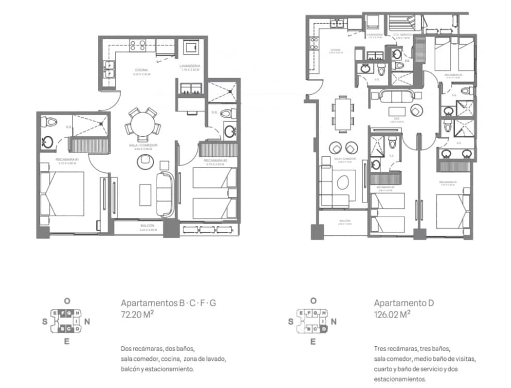 Bedroom with built-in closet and large windows Galería Towers Panama City